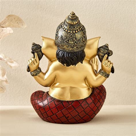 Buy Alpana Ananta Lucia Polyresin Sitting Ganesha Figurine from Home ...