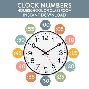 Image result for Free Printable Clock Numbers