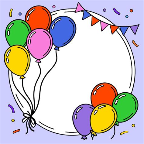 Desenhos de baloes de aniversario Imagens – Download Grátis no Freepik