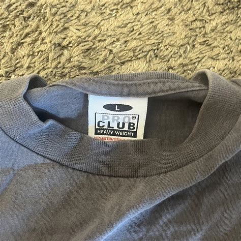 Pro club shirts -size large -stain shown in last... - Depop