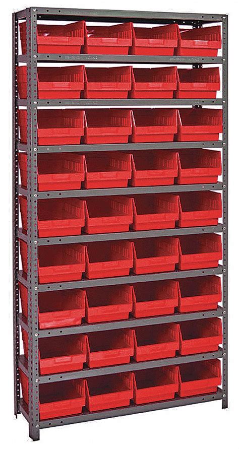 QUANTUM STORAGE SYSTEMS, 36 in x 12 in x 75 in, 1 Sided, Bin Shelving ...