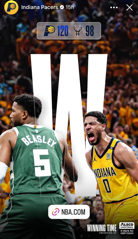 Finally we get Pacers and racers…. Pacers win their first playoff ...