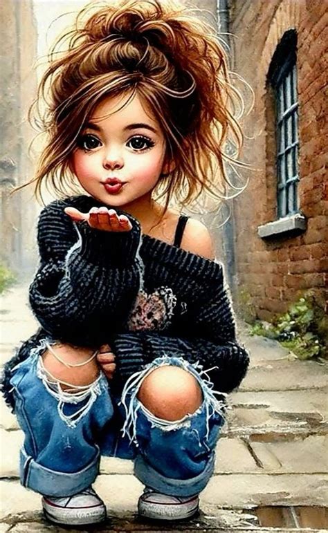Pin by Alexa Schmidt on Phone Wallpaper in 2025 | Cute cartoon pictures, Big eyes art, Girly art ...