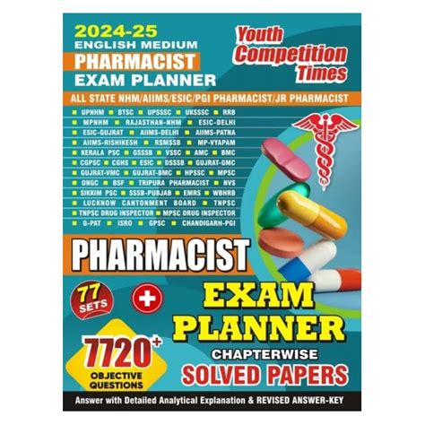 Pharmacist Exam Planner Chapterwise Solved Papers 77 Sets 7720 ...