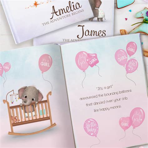 The Personalised New Baby Keepsake Book By My Given Name ...
