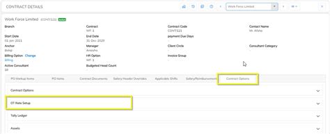 OT Configuration in Application : StaffingGo Support