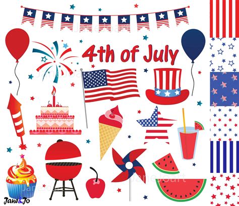 4th of July clipart Fourth of July clip art Independence