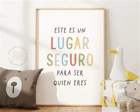 Safe Space and Calming Corner Poster in Spanish for Children ...