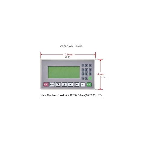 Seeku Text Display OP320-A 3.7 inch Yellow-Green LCD HMI India | Ubuy