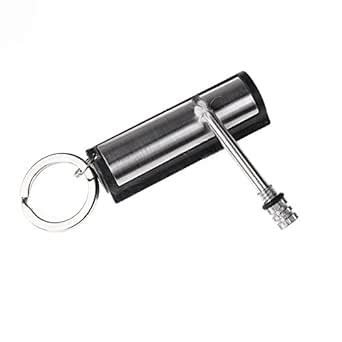 Generic Permanent Match Striker Lighter with Key Chain Silver : Amazon ...