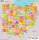 Ohio State Map | USA | Maps of Ohio (OH)