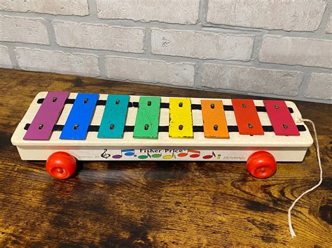 Vintage Fisher Price Xylophone, Pull Along Music Toys, Vintage Toys - Etsy
