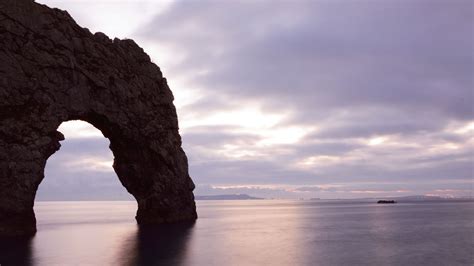 Download wallpaper 1920x1080 rock, sea, arch, horizon, landscape full ...