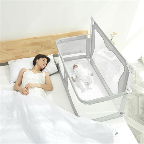Amazon.com : SISTINE Co Sleeper for Baby in Bed,3 in 1 Crib Side Bed Guard,Cosleeping Baby,Crib ...