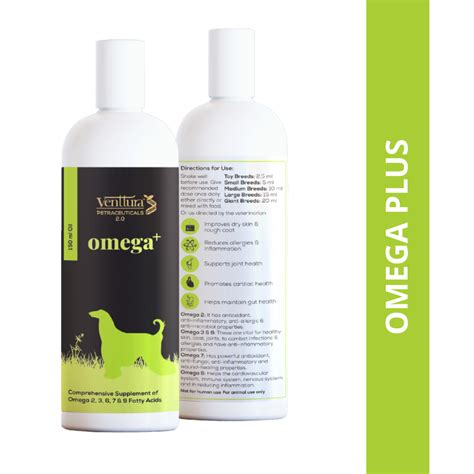 Buy Venttura Omega Plus Skin & Coat Syrup for Dogs Online | Supertails