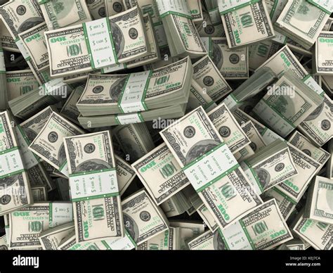 Background with money american hundred dollar bills stacks Stock Photo ...