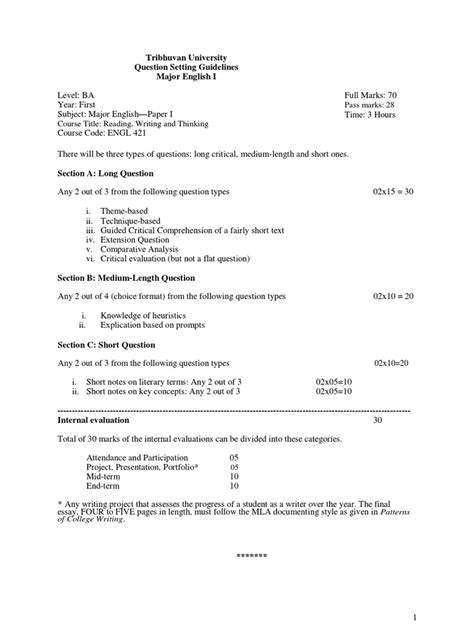 Image result for English Core Model Question