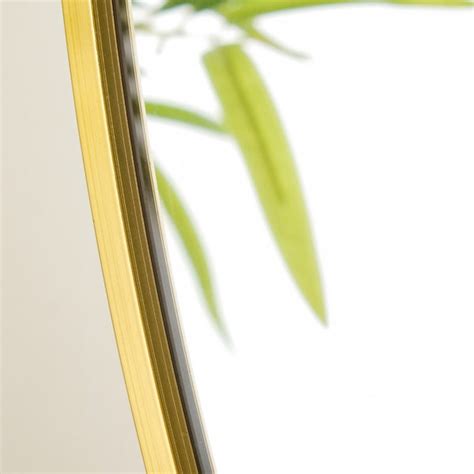 Round Metal Wall Mirror Gold 15 Inch