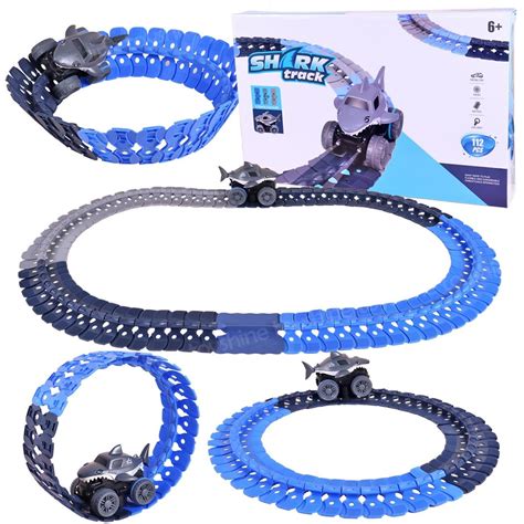 Buy Toyshine Race Track Toy Set Educational Twisted Flexible Tracks 112 ...