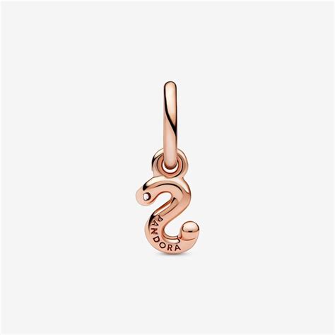 Pandora Letter Charms Factory Store - Rose Gold Letter S Script ...