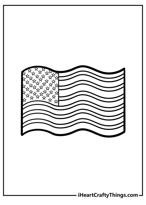 Free Printable American Flag Coloring Pages