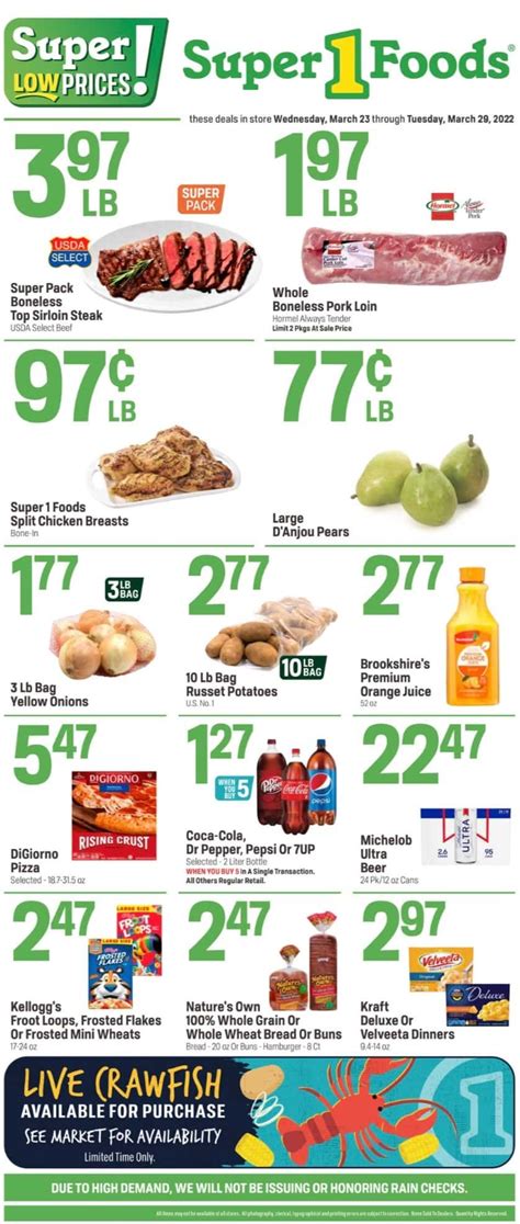 Super 1 Foods Weekly Grocery Ads