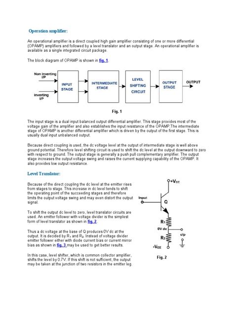 Rezultat imagine pentru Operational Amplifier Lecture Notes