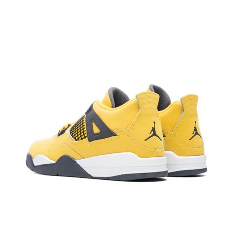 Air 4 Retro (PS) 'Lightning' - Tour Yellow/Dark Blue Grey – Feature