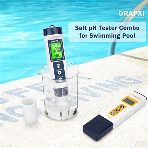 Snapklik.com : ORAPXI Pool Salt Tester And pH Tester For Saltwater Pool ...