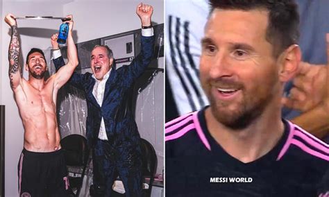 Leo Messi appears emotional after Inter Miami's Supporters' Shield win ...