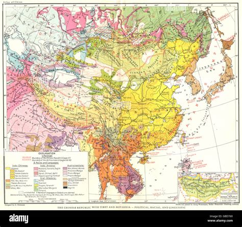 Ethnic Map Of East Asia