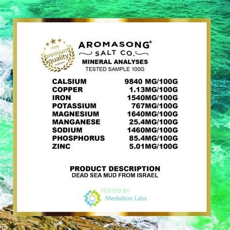 Buy Aromasong 100% Pure & Natural Dead Sea Mud Mask, No Ingredients ...