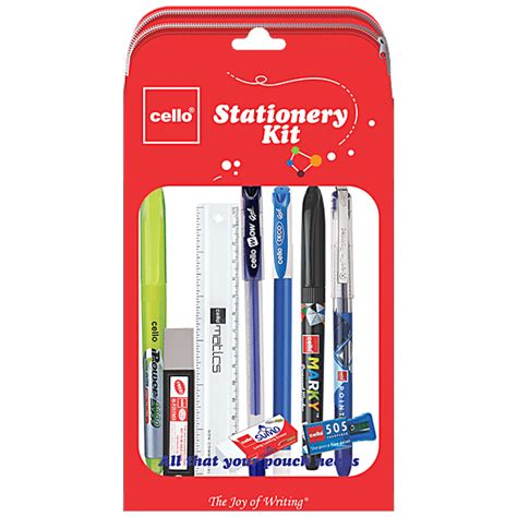 Buy BIC Cello School Kit - Ideal Gift For Kids, Assorted Online at Best ...