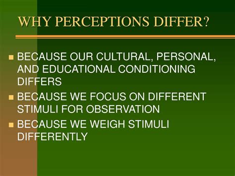 Different Perceptions 的图像结果