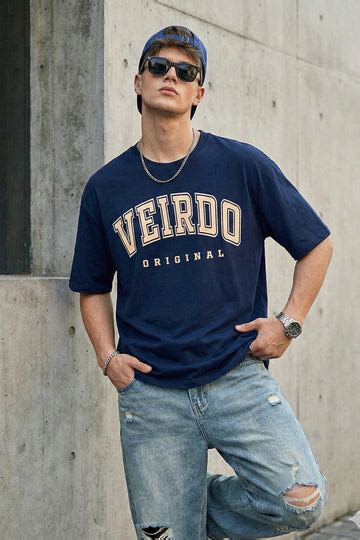 Buy Navy Blue T Shirt | Navy Blue T Shirt for Men Online | Veirdo