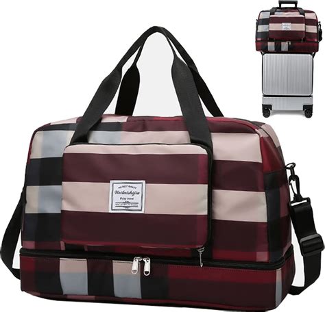 Amazon.com | Large Capacity Folding Travel Bag, Waterproof Travel ...