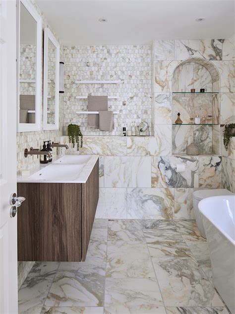Marble Tiles Bathroom Walls Mystic. Marble Look Bathroom Tiles.