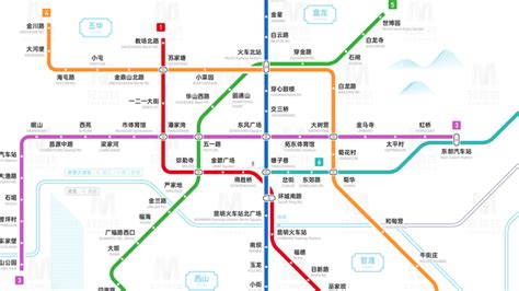 昆明轨道交通线路图（2050+ / 2023 / 运营版） - 知乎