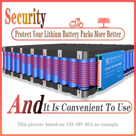 YiT 13S 48V BMS 15A-60A 18650 Li-ion பேட்டரி பாதுகாப | Ubuy India
