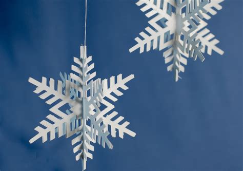 3D Paper Snowflake Printable Template
