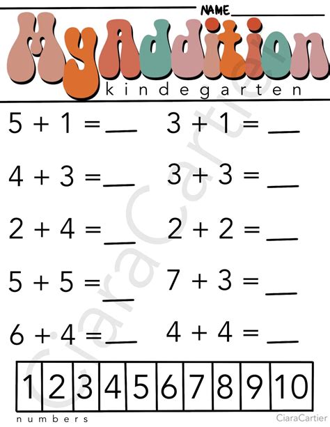 Kindergarten Math Worksheets 的图像结果
