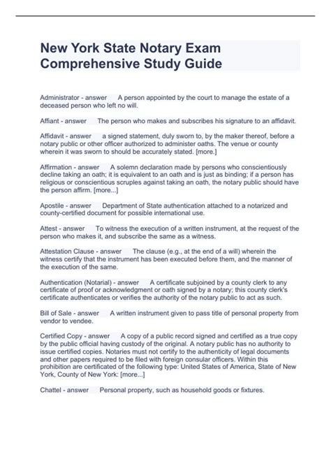 Image result for Notary Test NC Study Guide