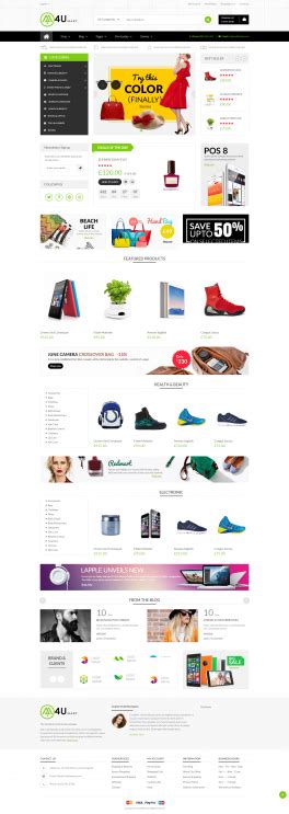 在线购物商城HTML5网站模板