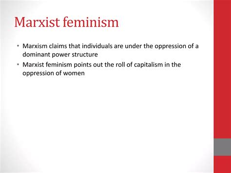 Marxist feminist theory | PPTX