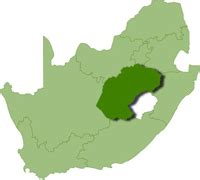 Map of Free State - Free State map, South Africa