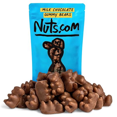 Amazon.com : Nuts.com - Milk Chocolate Gummy Bears - 2 Pound Bag, Tasty ...