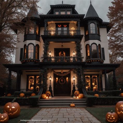 Cool Halloween House Decor with Pumpkins 🎃 🍁 🦇
