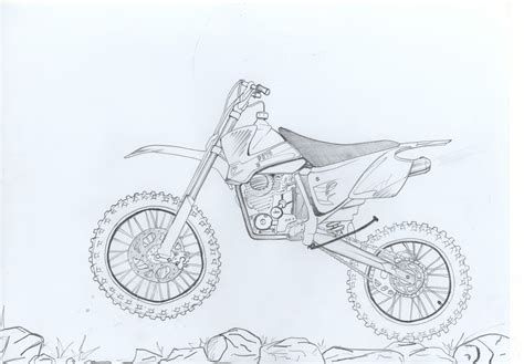 Easy Drawings Of Dirt Bikes - Drawing Tips Guide