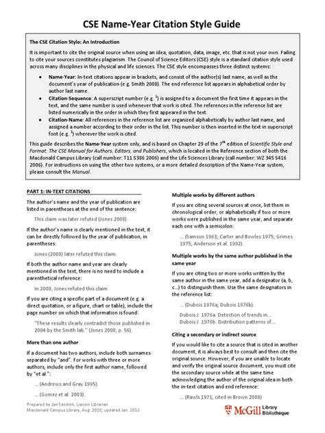 Image result for CSE Citation Example