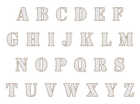 Alphabet Stencils Free Printable at Harvey Horton blog